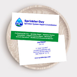 Reparatur und Installation von Sprinklern Visitenkarte