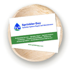 Reparatur und Installation von Sprinklern Visitenkarte