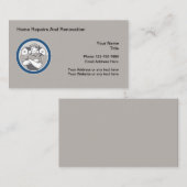 Reparatur und Renovierung von Zuhause Visitenkarte (Vorne/Hinten)