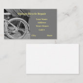 Reparatur- und Reparaturwerkstätte für Fahrräder Visitenkarte (Vorne/Hinten)