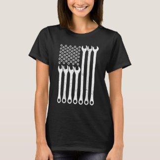 Reparatur von amerikanischen Flaggenmechaniken Wre T-Shirt