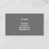 Reparatur von Ausrüstungen Visitenkarte (Rückseite)