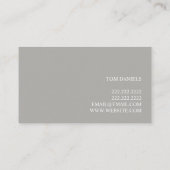 Reparatur von Ausrüstungen Visitenkarte (Rückseite)