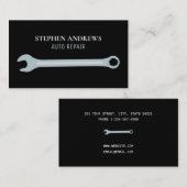 Reparatur von Auto Beruflicher Automobil-Mechanik Visitenkarte (Vorne/Hinten)