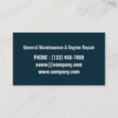 Reparatur von Auto für die Automobilindustrie Visitenkarte (Rückseite)