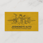 Reparatur von Auto - Mechanische Visitenkarte (Vorderseite)