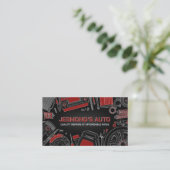 Reparatur von Auto - Mechanische Visitenkarte (Stehend Vorderseite)