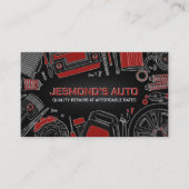 Reparatur von Auto - Mechanische Visitenkarte (Vorderseite)