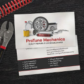 Reparatur von Auto - Mechanische Visitenkarte