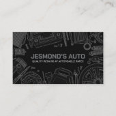 Reparatur von Auto - Mechanische Visitenkarte (Vorderseite)