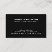 Reparatur von Auto-Motorrädern 2, Mechanik Visitenkarte (Rückseite)