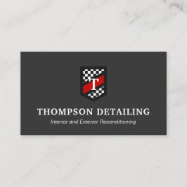 Reparatur von Auto und detaillierte Checkliste Visitenkarte