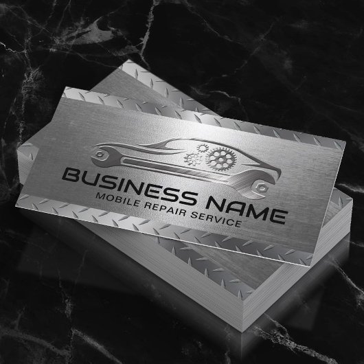 Reparatur von Auto von mobilen Maschinen und Gerät Visitenkarte