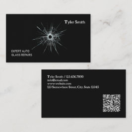 Reparatur von Autoglas Premium QR Geschäftskarte Visitenkarte