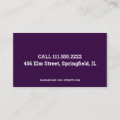 Reparatur von Autoglas Visitenkarte (Rückseite)