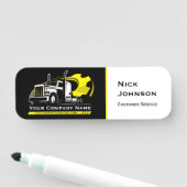 Reparatur von beruflichen LKW-Abschleppanlagen Namensschild (Beispiel)