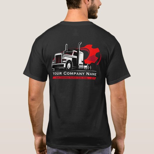 Reparatur von beruflichen LKW-Abschleppanlagen T-Shirt (Rückseite)