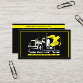 Reparatur von beruflichen LKW-Abschleppanlagen Visitenkarte