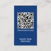 Reparatur von Blue Handyman Visitenkarte (Rückseite)