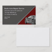 Reparatur von exotischem Auto Visitenkarte (Vorne/Hinten)