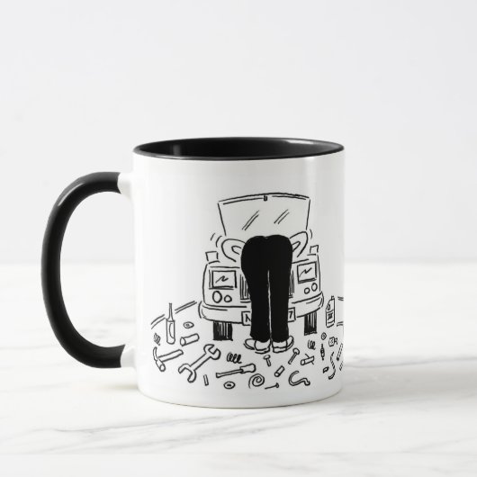 Reparatur von Fun Car Mechanical Auto Tasse (Links)