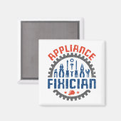 Reparatur von Geräten Funny Repvisor Fixician Magnet (Vorderseite/Rückseite)