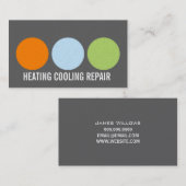 Reparatur von Heizung und Klimaanlage Visitenkarte (Vorne/Hinten)