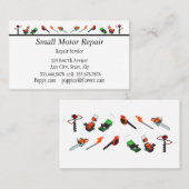 Reparatur von kleinen Motoren für kundenspezifisch Visitenkarte (Vorne/Hinten)