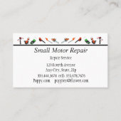 Reparatur von kleinen Motoren für kundenspezifisch Visitenkarte (Vorderseite)