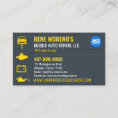 Reparatur von Kraftfahrzeugen 2-seitig Visitenkarte (Vorderseite)