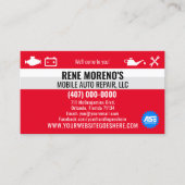 Reparatur von Kraftfahrzeugen 2-seitig Visitenkarte (Vorderseite)