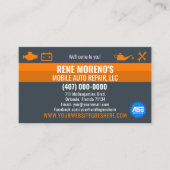 Reparatur von Kraftfahrzeugen 2-seitig Visitenkarte (Vorderseite)