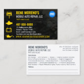 Reparatur von Kraftfahrzeugen 2-seitig Visitenkarte (Vorne/Hinten)