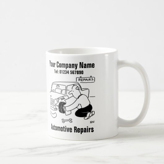 Reparatur von Kraftfahrzeugen Kaffeetasse (Rechts)