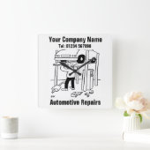 Reparatur von Kraftfahrzeugen Quadratische Wanduhr (Zuhause)