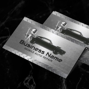 Reparatur von mobilen Auto Modernes Automobil für  Visitenkarte