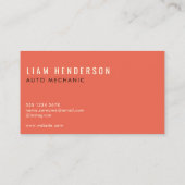 Reparatur von mobilen Visitenkarten-Auto Visitenkarte (Rückseite)