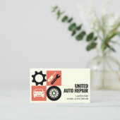 Reparatur von mobilen Visitenkarten-Auto Visitenkarte (Stehend Vorderseite)