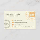 Reparatur von mobilen Visitenkarten-Auto Visitenkarte (Rückseite)