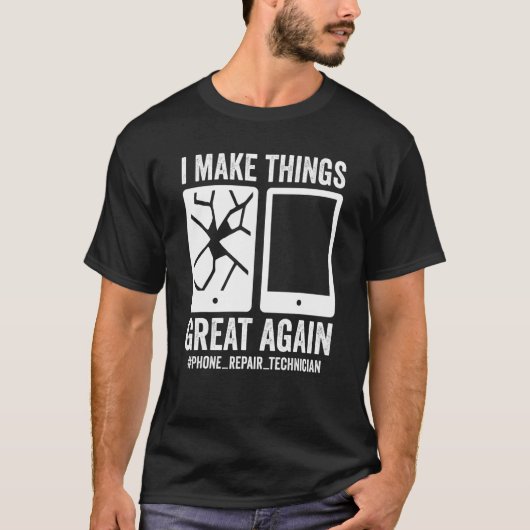 Reparatur von Mobiltelefonen T-Shirt (Vorderseite)