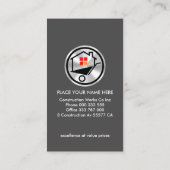 Reparatur von Silbermetall Visitenkarte (Rückseite)