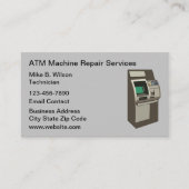 Reparatur von Tellermaschinen Visitenkarte (Vorderseite)