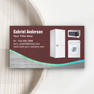 Reparatur von Zuhause-Geräten aus Braunleder Visitenkarte