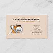 Reparatur von Zuhause-Geräten Visitenkarte (Rückseite)