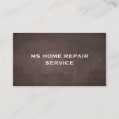 Reparatur von Zuhause-Services | Hintergrund der b Visitenkarte (Rückseite)