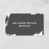 Reparatur von Zuhause-Services Visitenkarte (Rückseite)