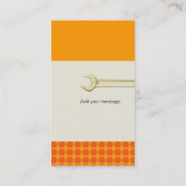 Reparatur-Werkzeugkartenteil und -muster Visitenkarte (Rückseite)