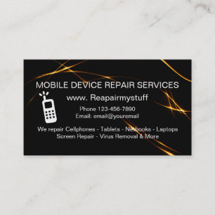 Reparaturdienst für mobile Geräte Visitenkarte