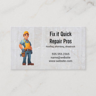 Reparaturdienst   Hausrenovierungen   Reparatur Visitenkarte