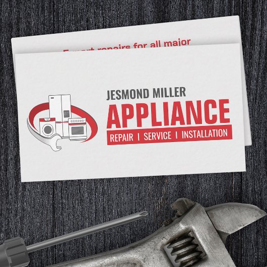 Reparaturdienste für Geräte Visitenkarte